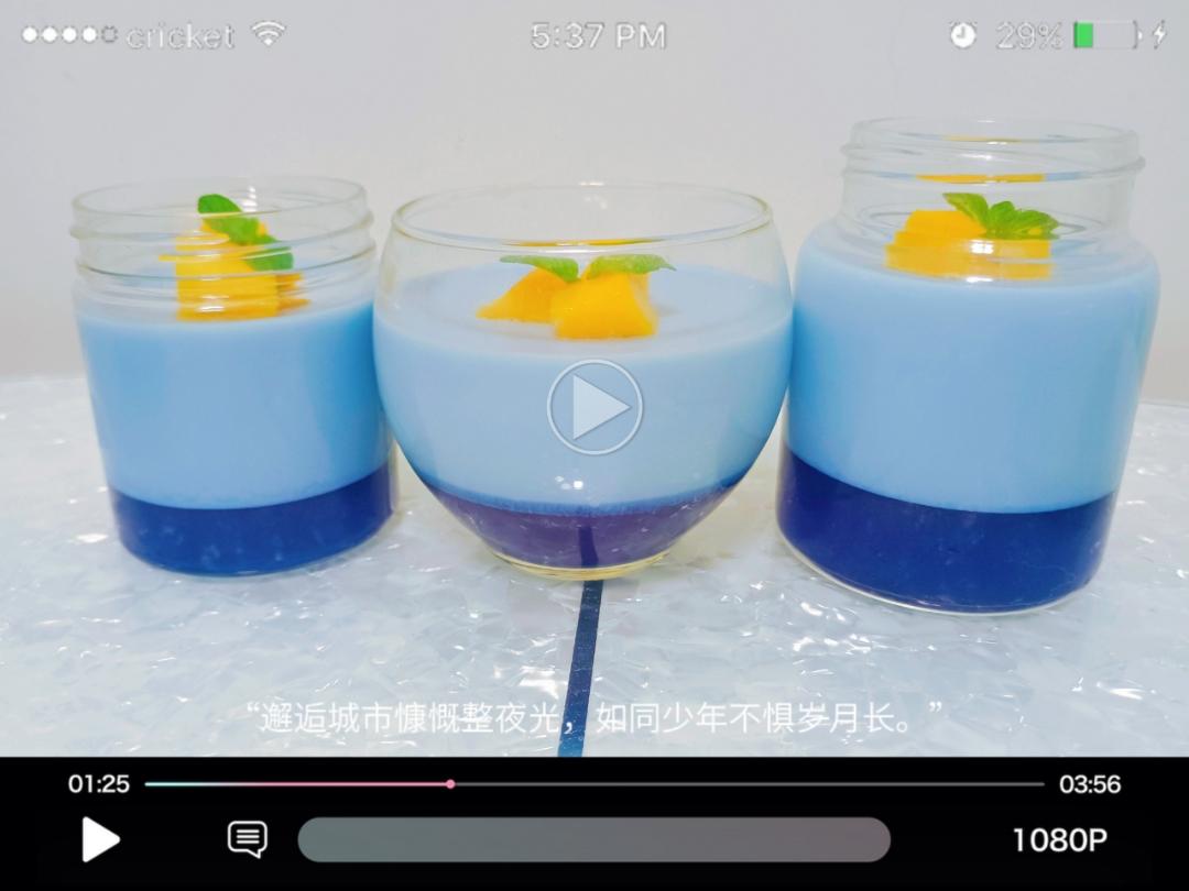 梦幻星空双层布丁