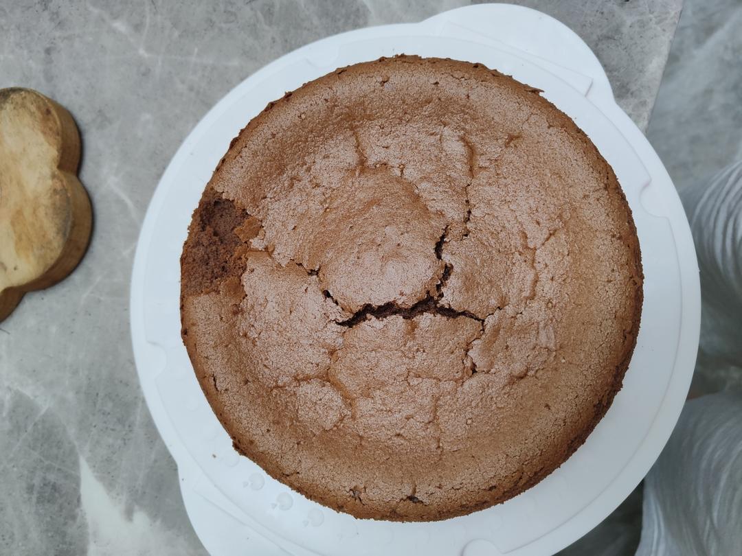 可可戚风蛋糕～8寸～百分百成功