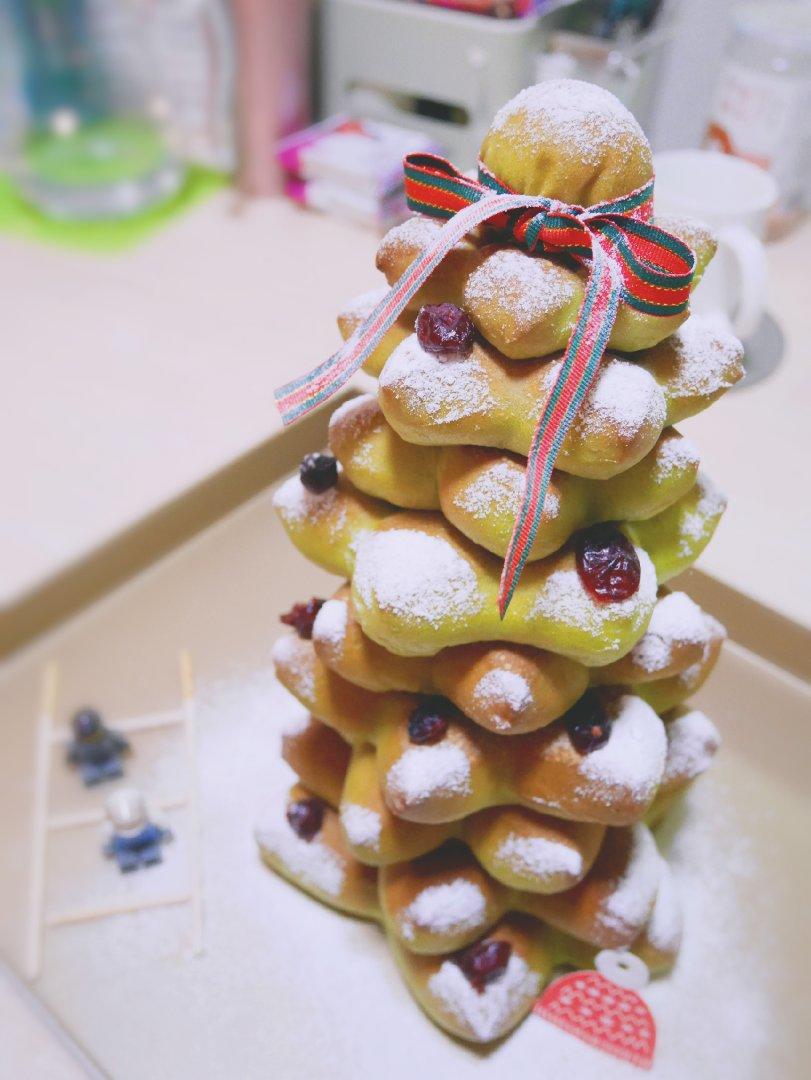 【橙香阵阵】圣诞树面包