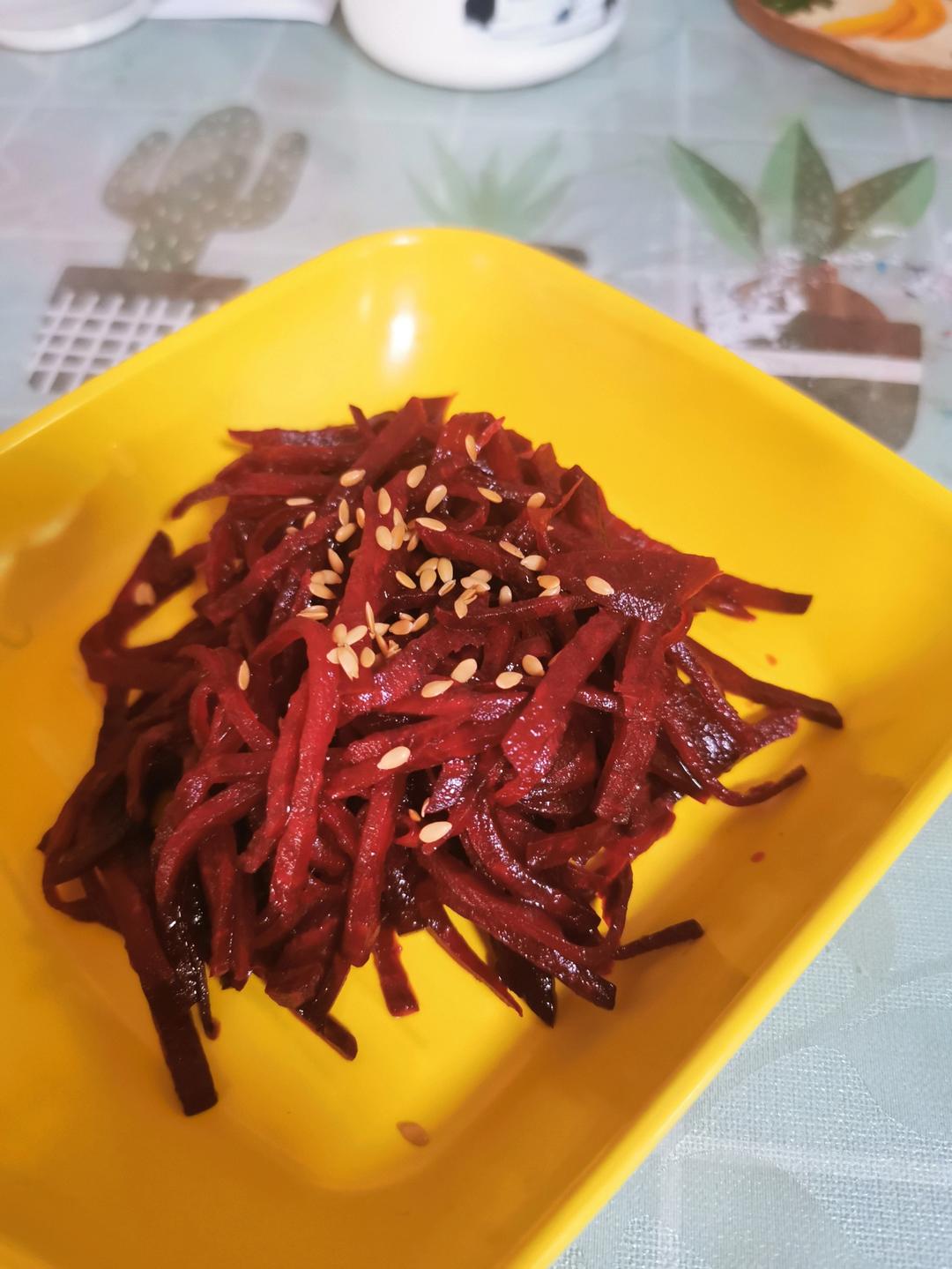 凉拌爽口甜菜根