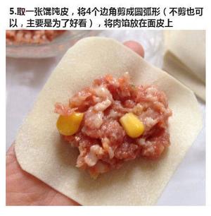 馄饨皮烧麦的做法 步骤5