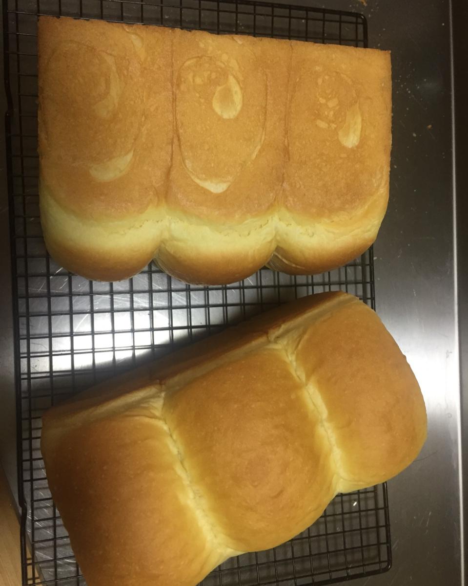 超棒的炼乳吐司只需一次发酵(450g土司盒x2)