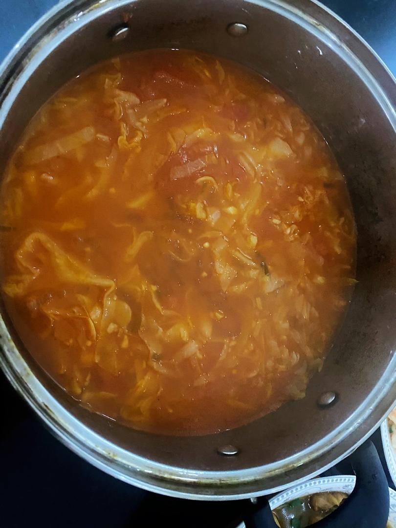 番茄卷心菜浓汤
