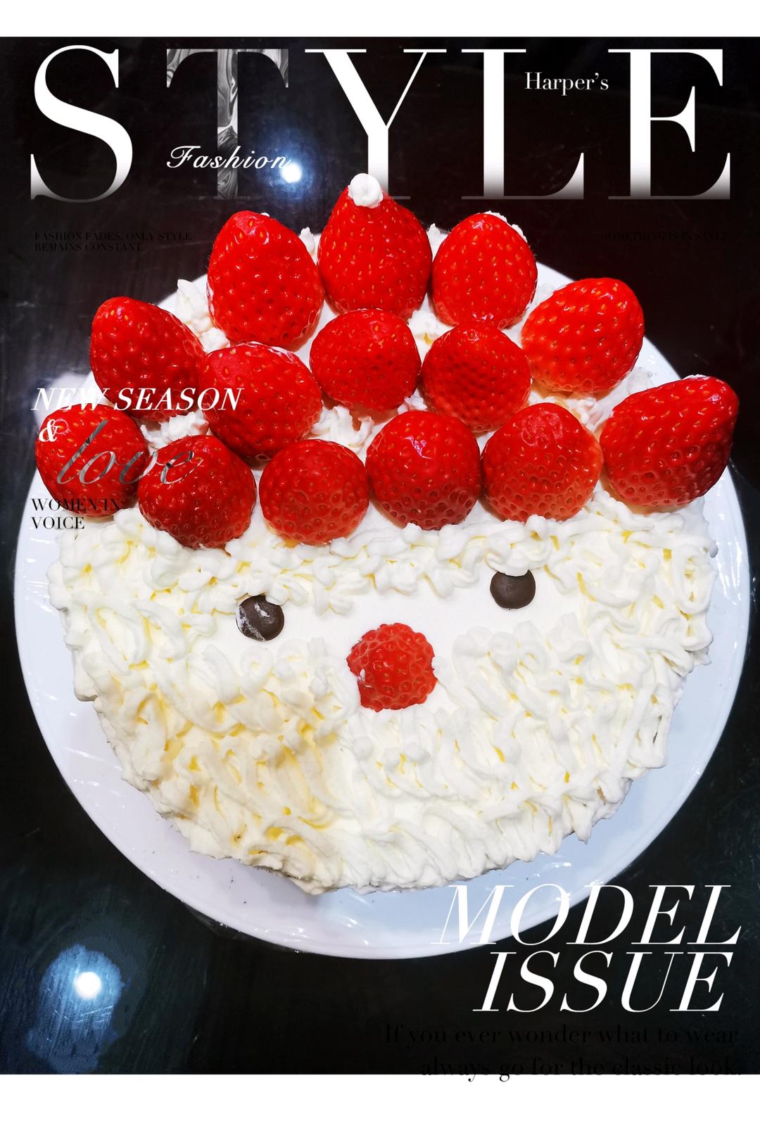 圣诞老人草莓蛋糕