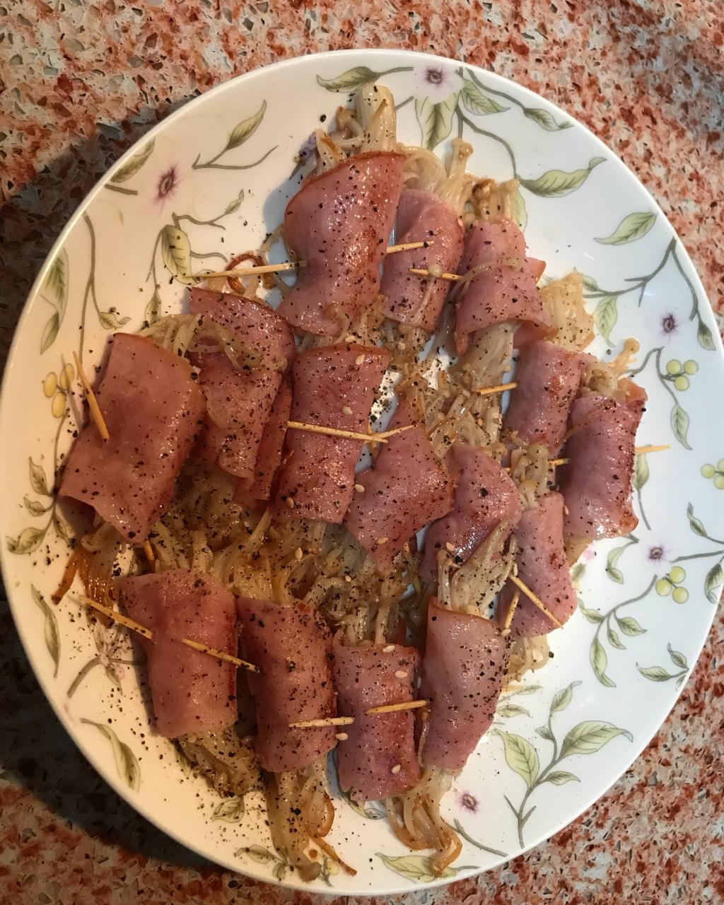 金针菇培根卷