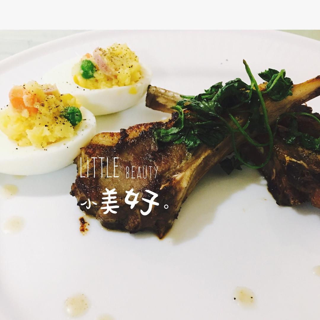 煎小羊排