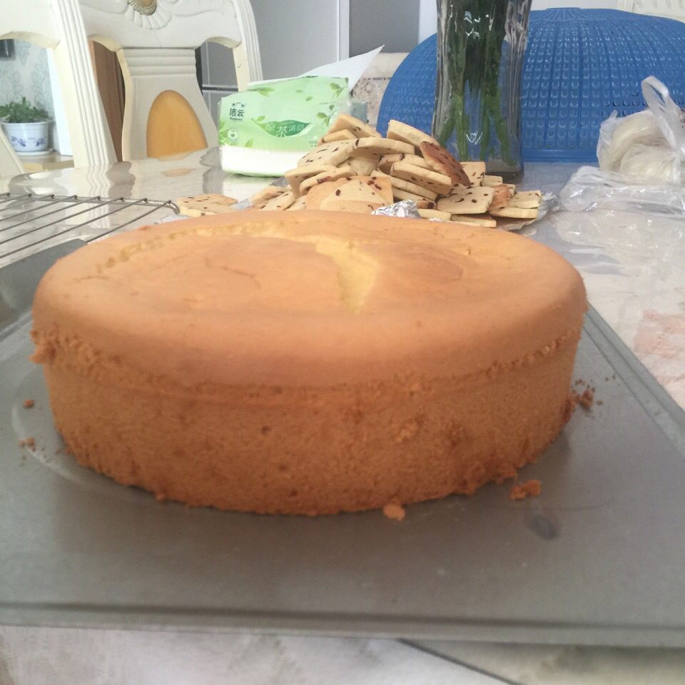 超好记八寸戚风蛋糕（后蛋法）