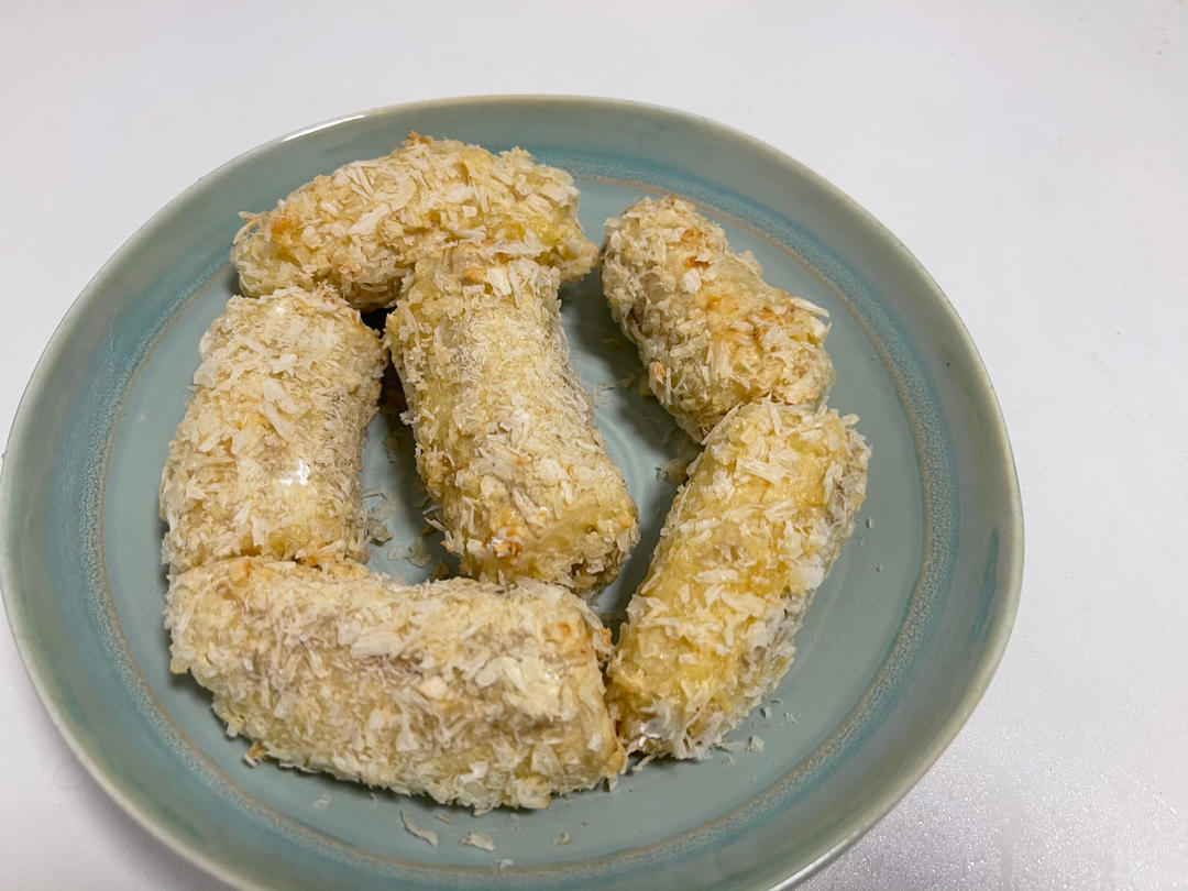 香蕉新吃法  炸香蕉 健康美味  简单易做  空气炸锅食谱