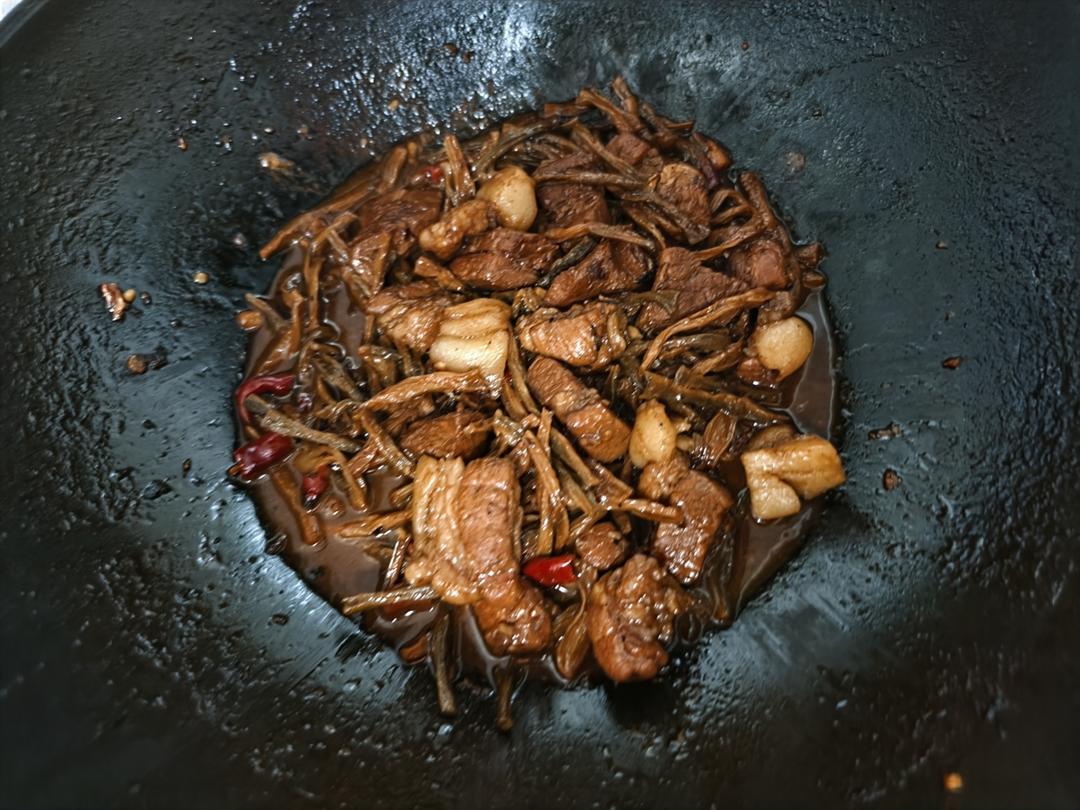 五花肉烧干豆角，妈妈的味道