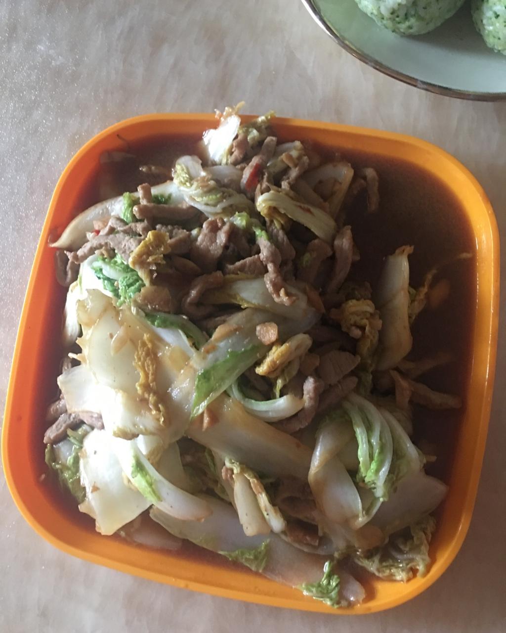 肉炒娃娃菜