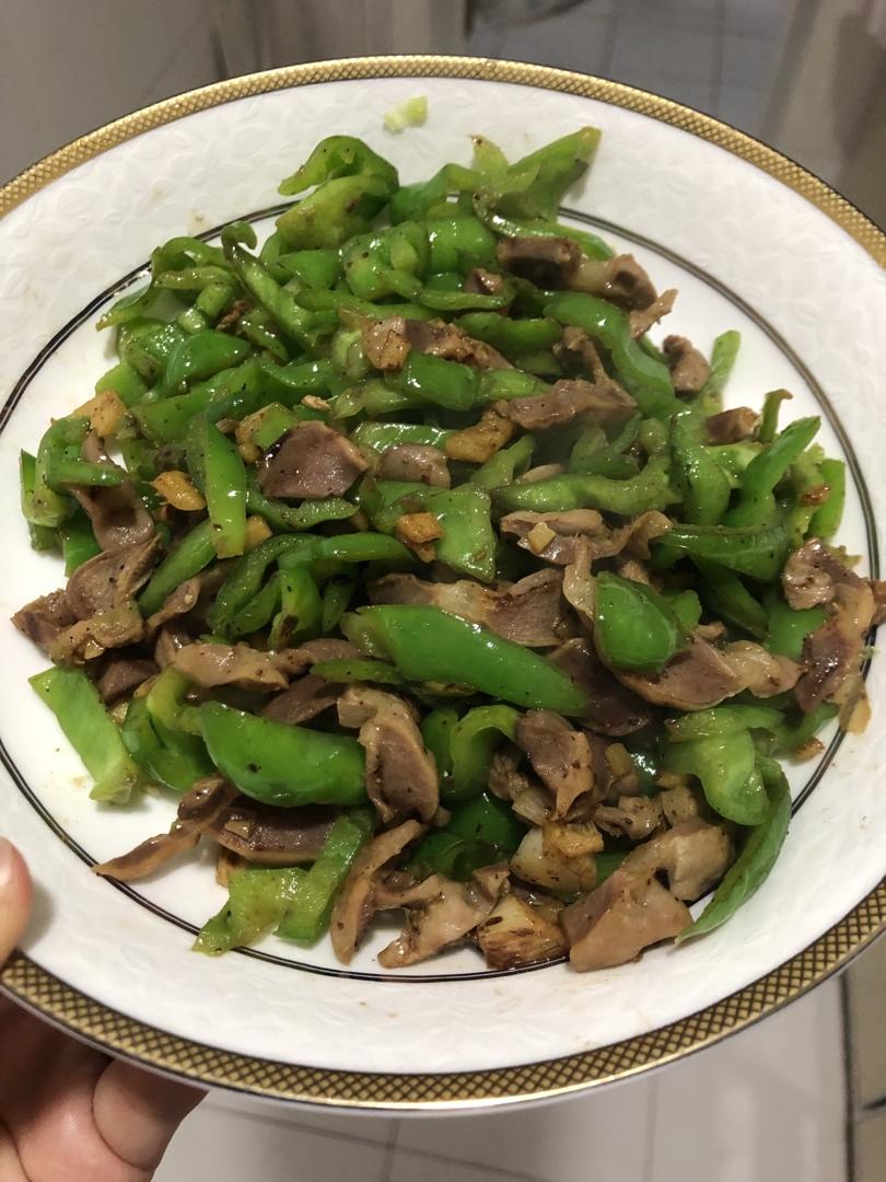 chelsea41做的巨好吃的青椒炒鸡胗