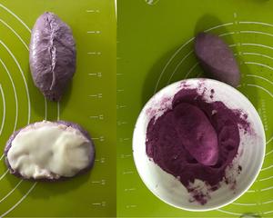 仿真芋泥麻薯紫薯面包📕香软拉丝-松下DS900微蒸烤一体机的做法 步骤8
