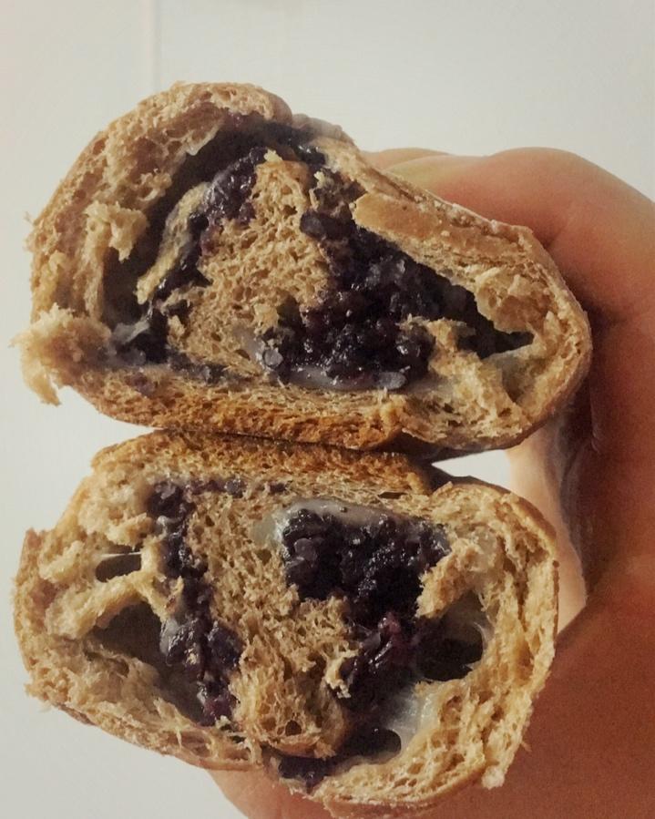 可可麻薯紫米软欧
