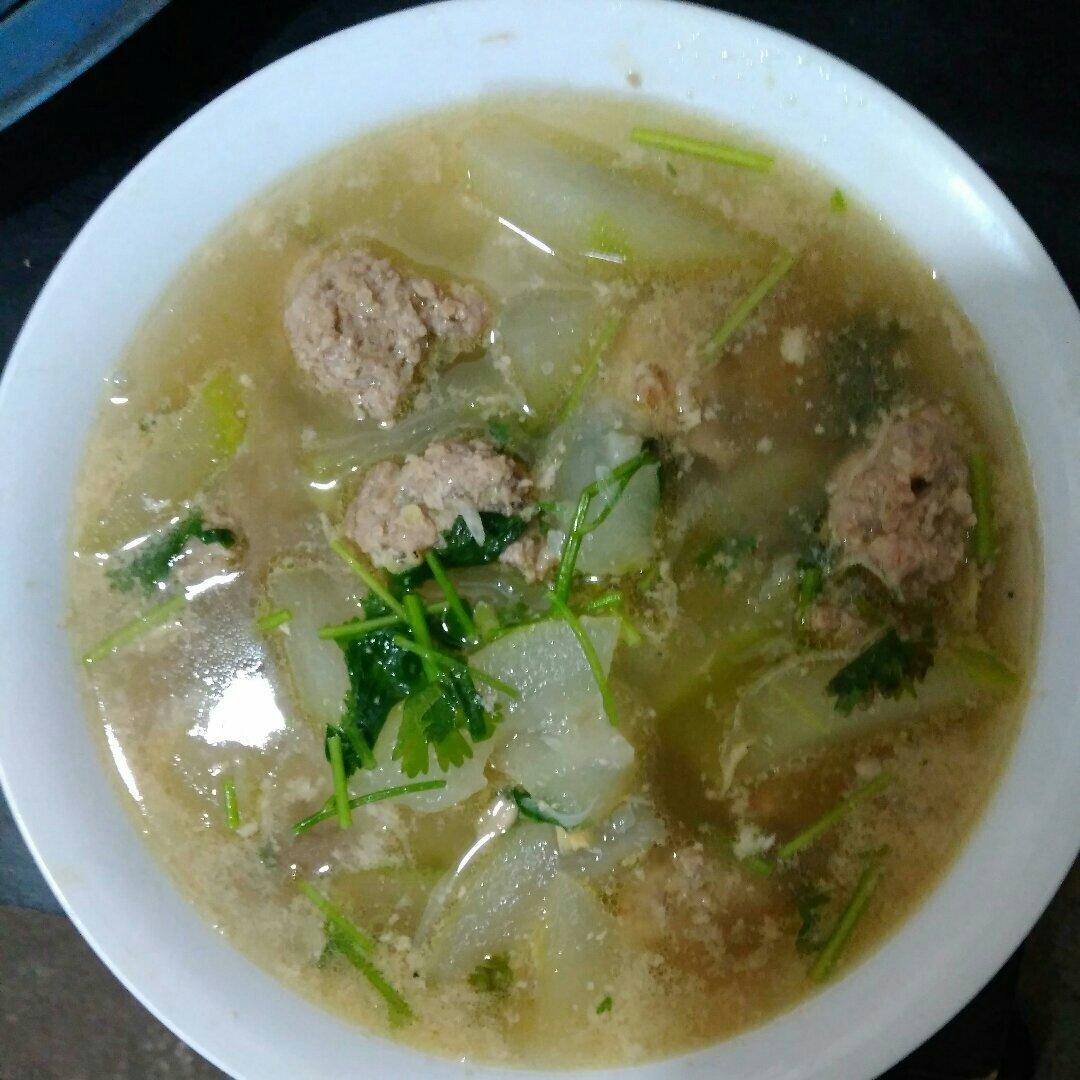 冬瓜汆丸子汤