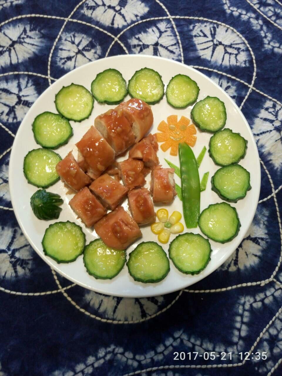 叉烧鸡肉卷