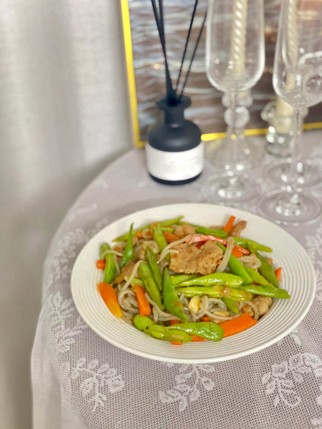 强身健体的四季豆炒瘦肉