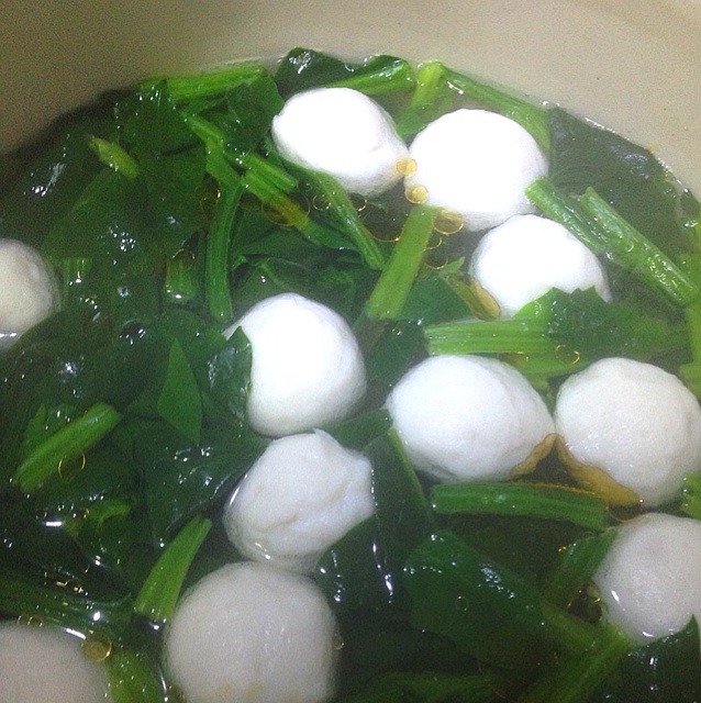 菠菜鱼丸汤