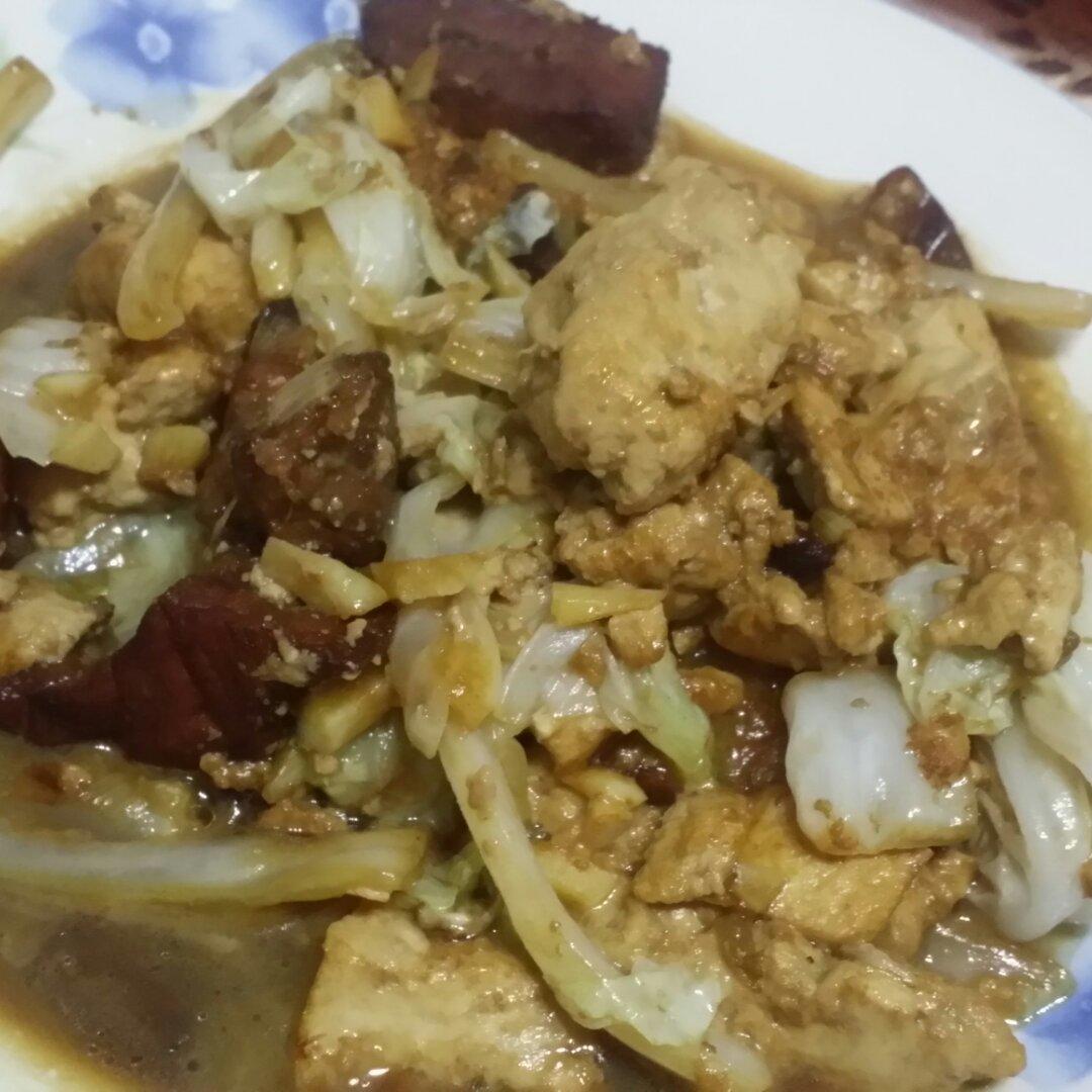 白菜炒豆腐