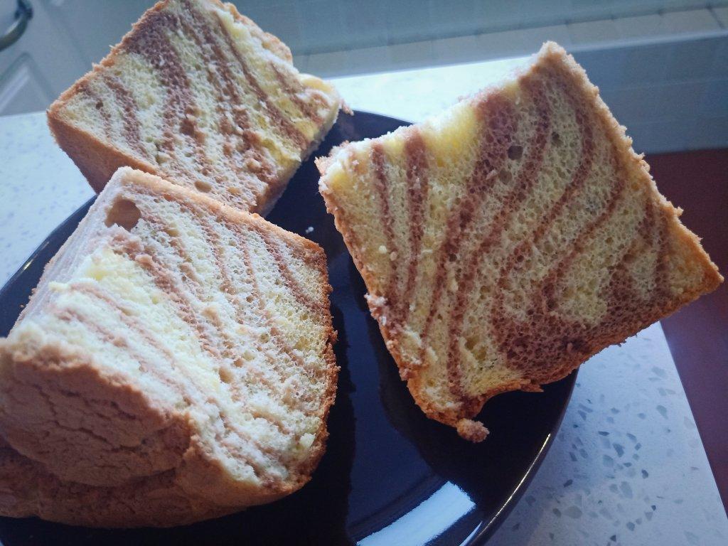 斑马纹戚风蛋糕6寸