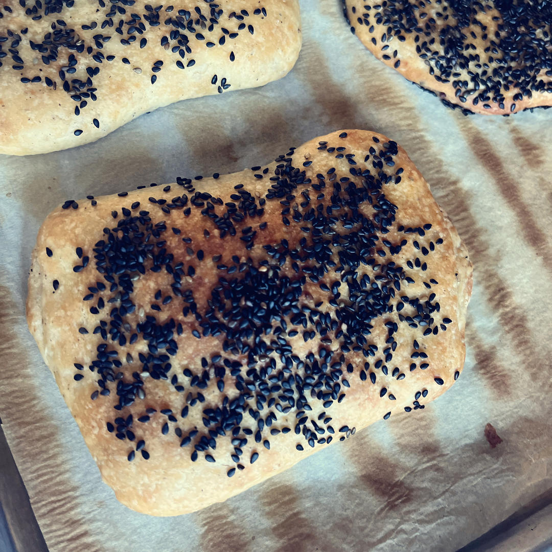 烤箱版芝麻油酥饼