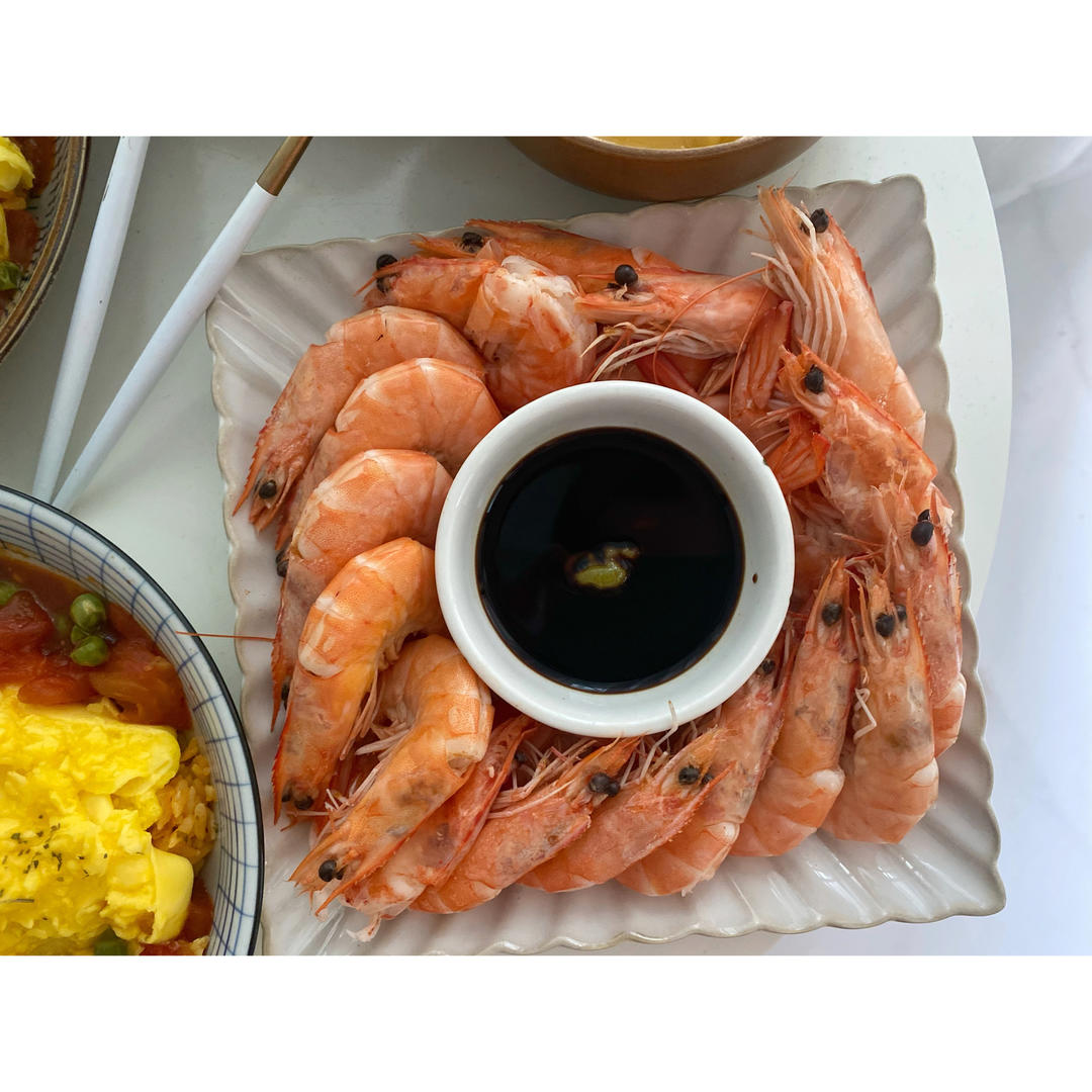 最简单的白灼虾（水煮）盐水基尾虾