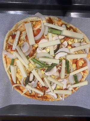 自制改良版pizza面饼 薄底的做法 步骤13