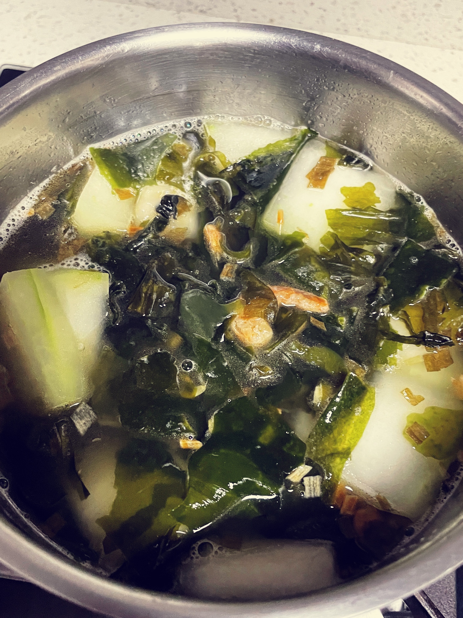 海带虾米冬瓜汤的做法