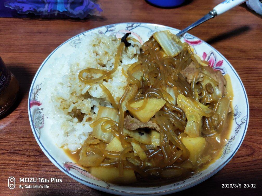 土豆白菜猪肉炖粉条