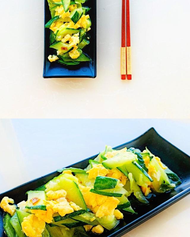 黄瓜炒鸡蛋