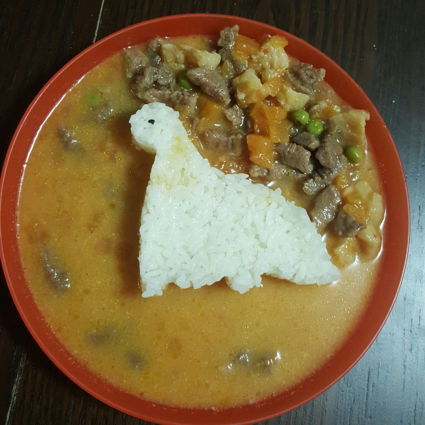 番茄滑蛋牛肉饭