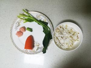 12M+虾仁米饭小方：宝宝辅食营养食谱菜谱的做法 步骤2