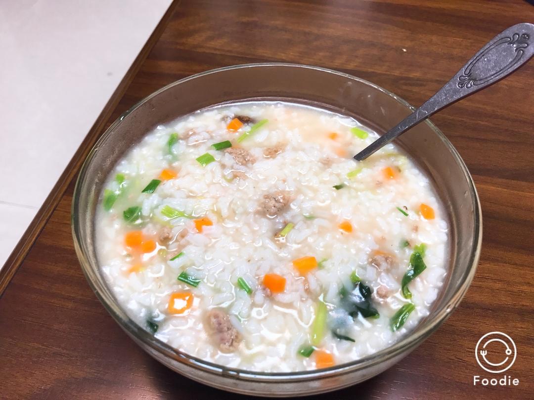 蔬菜瘦肉粥