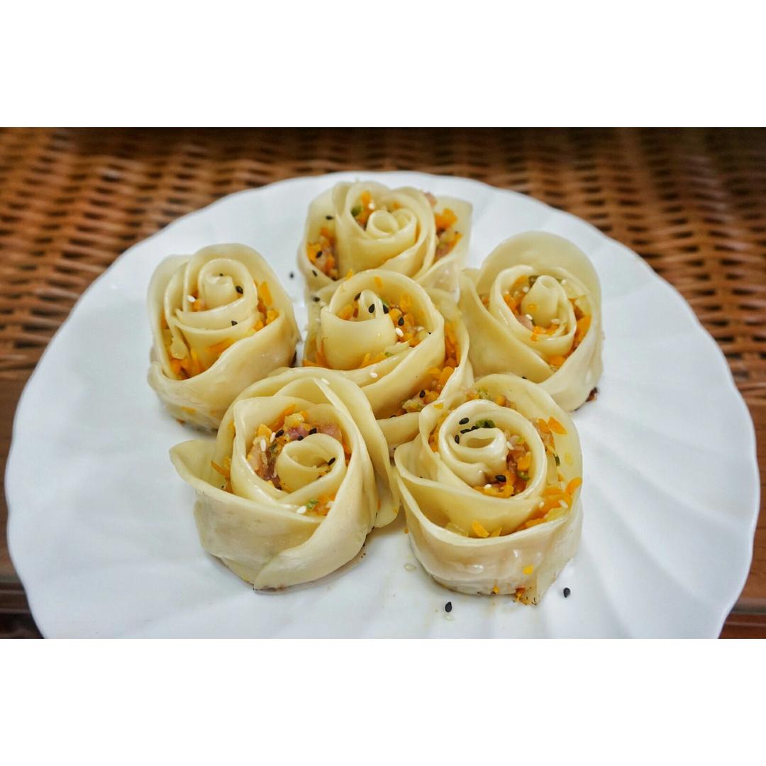 玫瑰花饺子