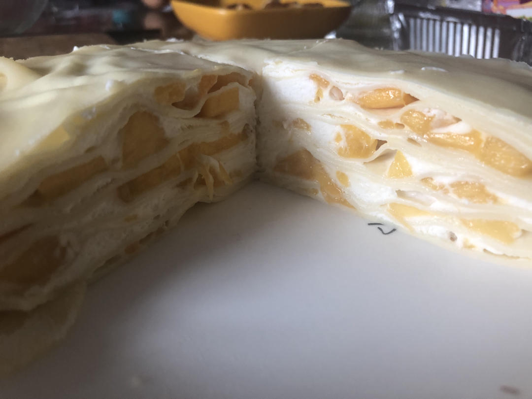 芒果千层蛋糕，100%成功告别煎皮无能