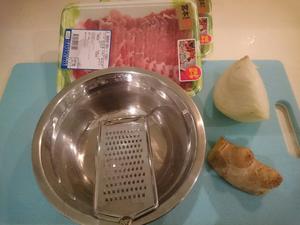 日式姜汁猪肉的做法 步骤1