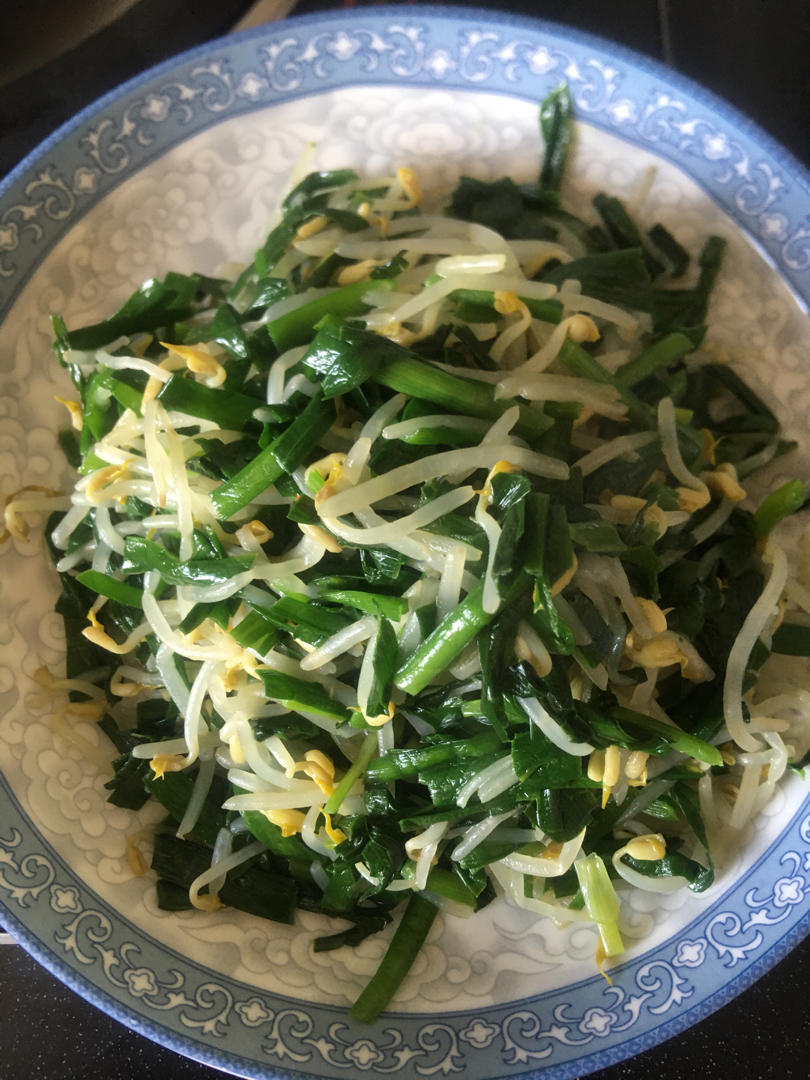 韭菜炒豆芽