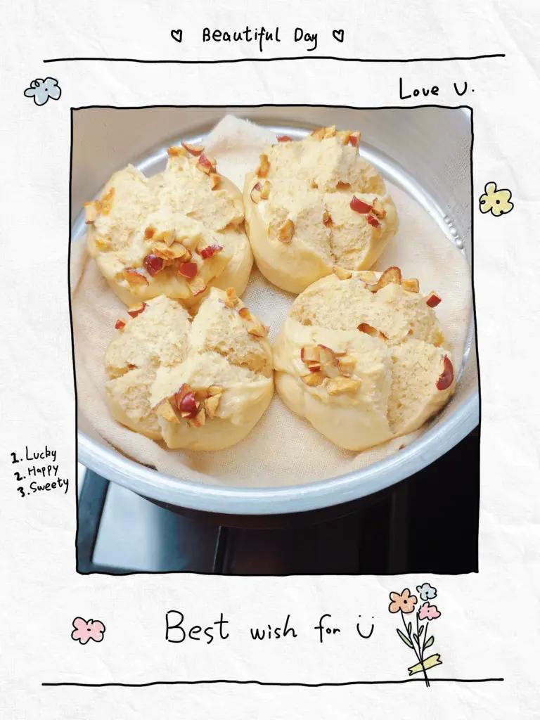 妥妥的红糖开花馒头