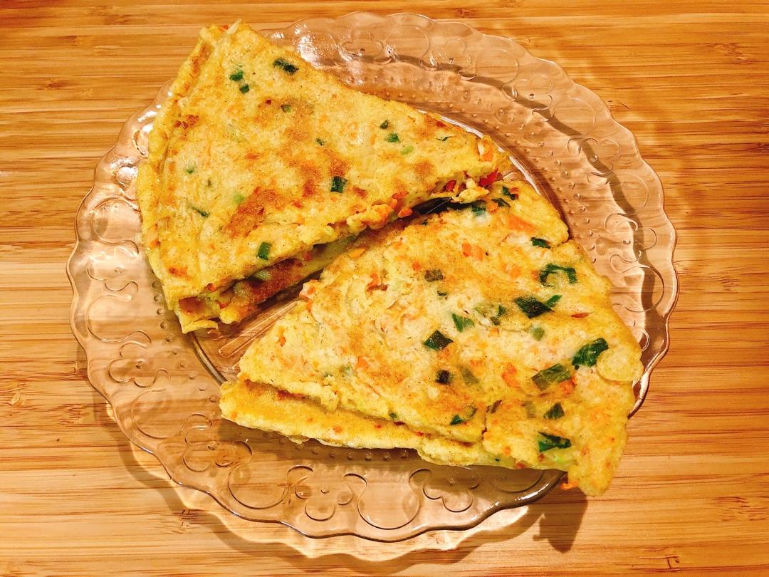 简单快手蔬菜鸡蛋煎饼