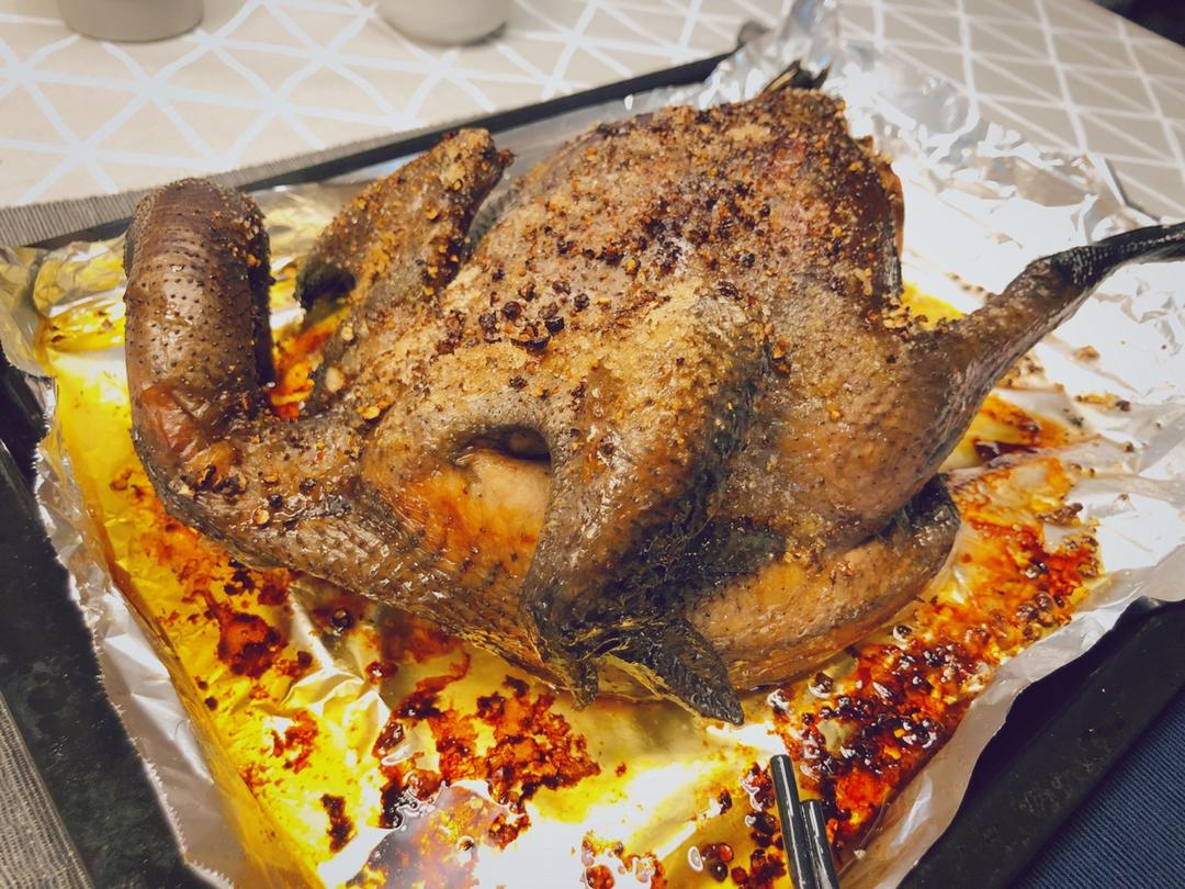 田螺姑娘超级简单不用腌制脆皮烤鸡