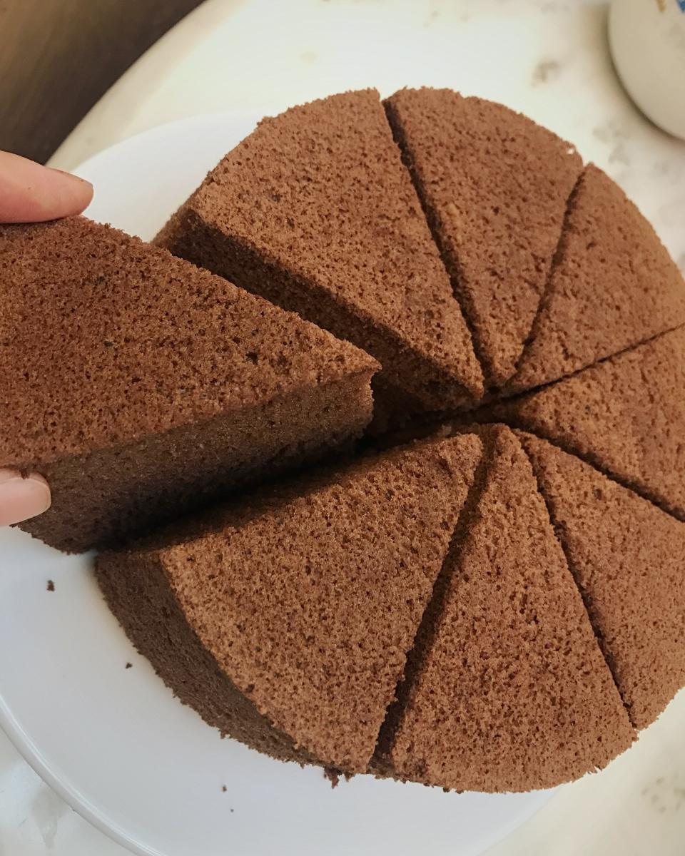 粒粒爽做的不消泡的巧克力戚风胚/「戚风及其衍生」烘焙视频蛋糕篇2