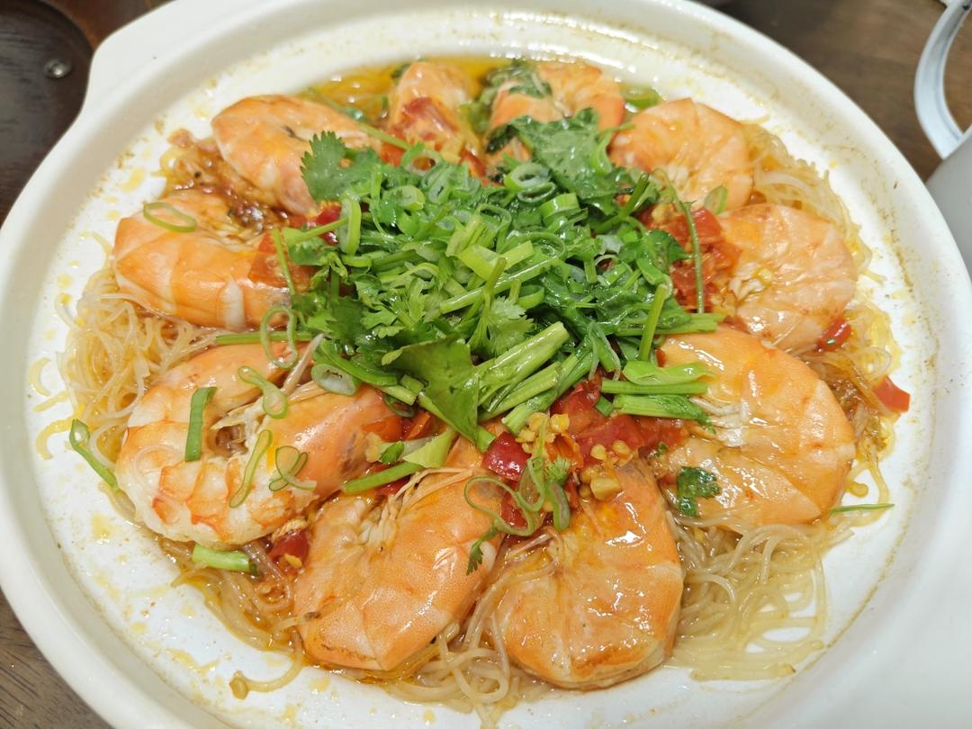 砂锅粉丝虾