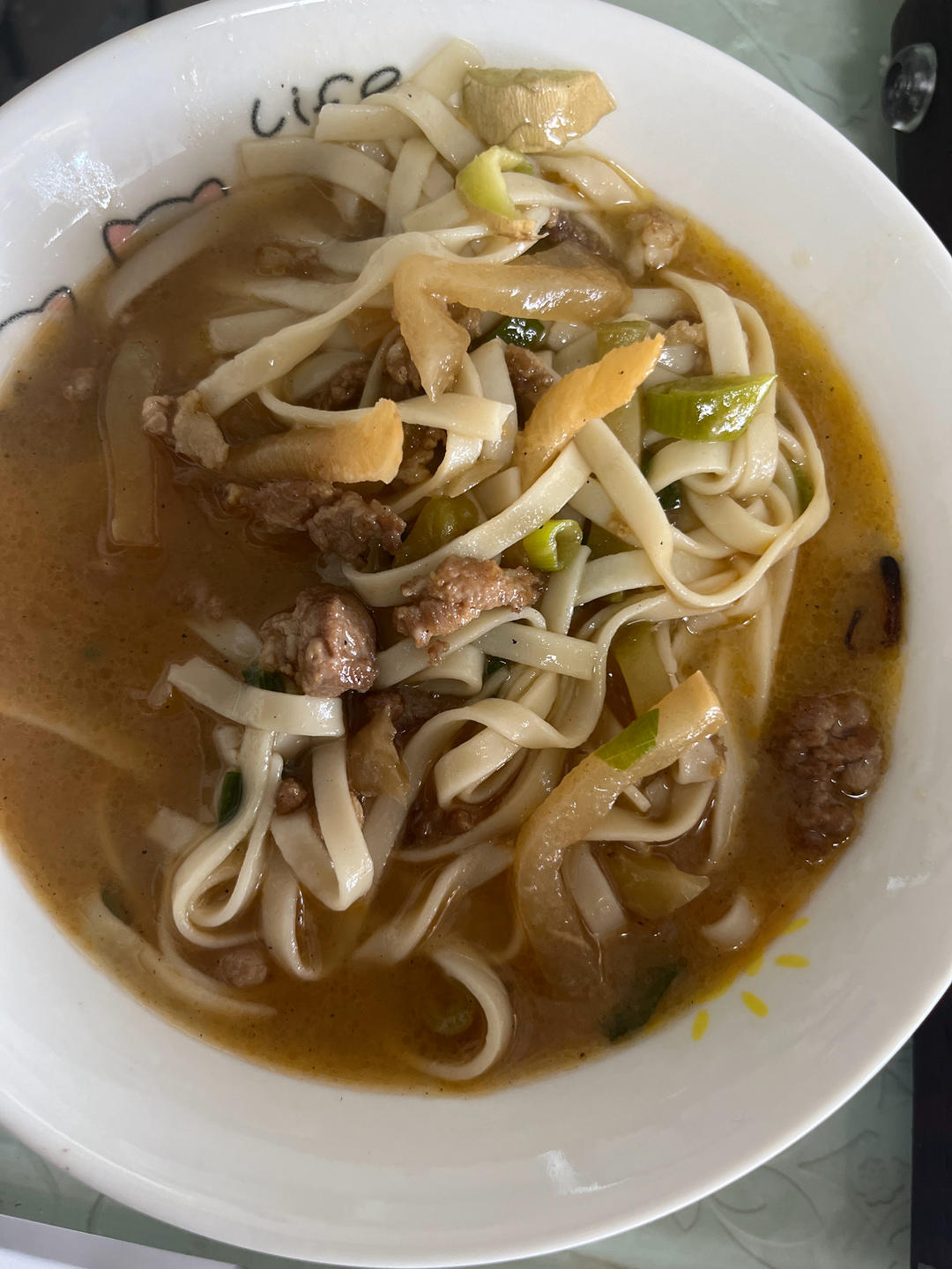 超快手的榨菜肉沫粉丝汤