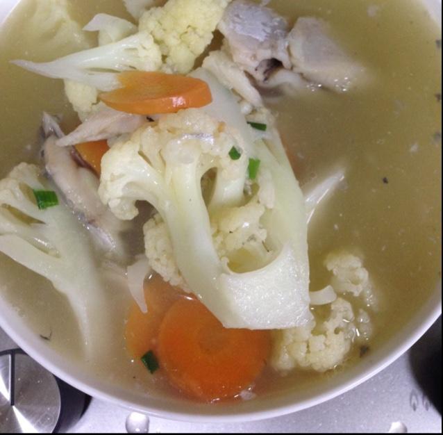 【鲳鱼花菜羹的做法步骤图,鲳鱼花菜羹怎么做好吃】刹那梦魇_下厨房