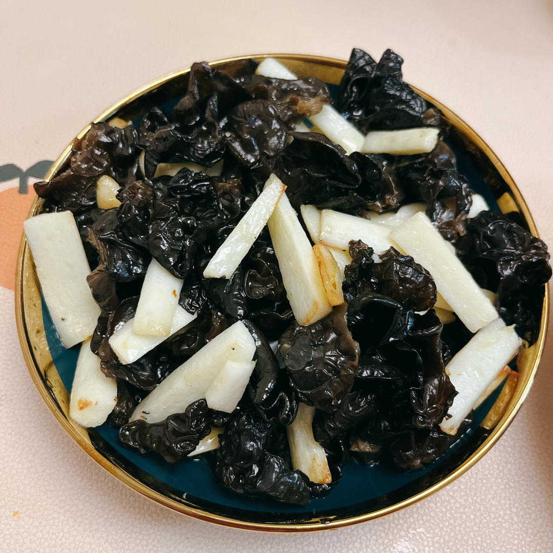 清炒山药木耳