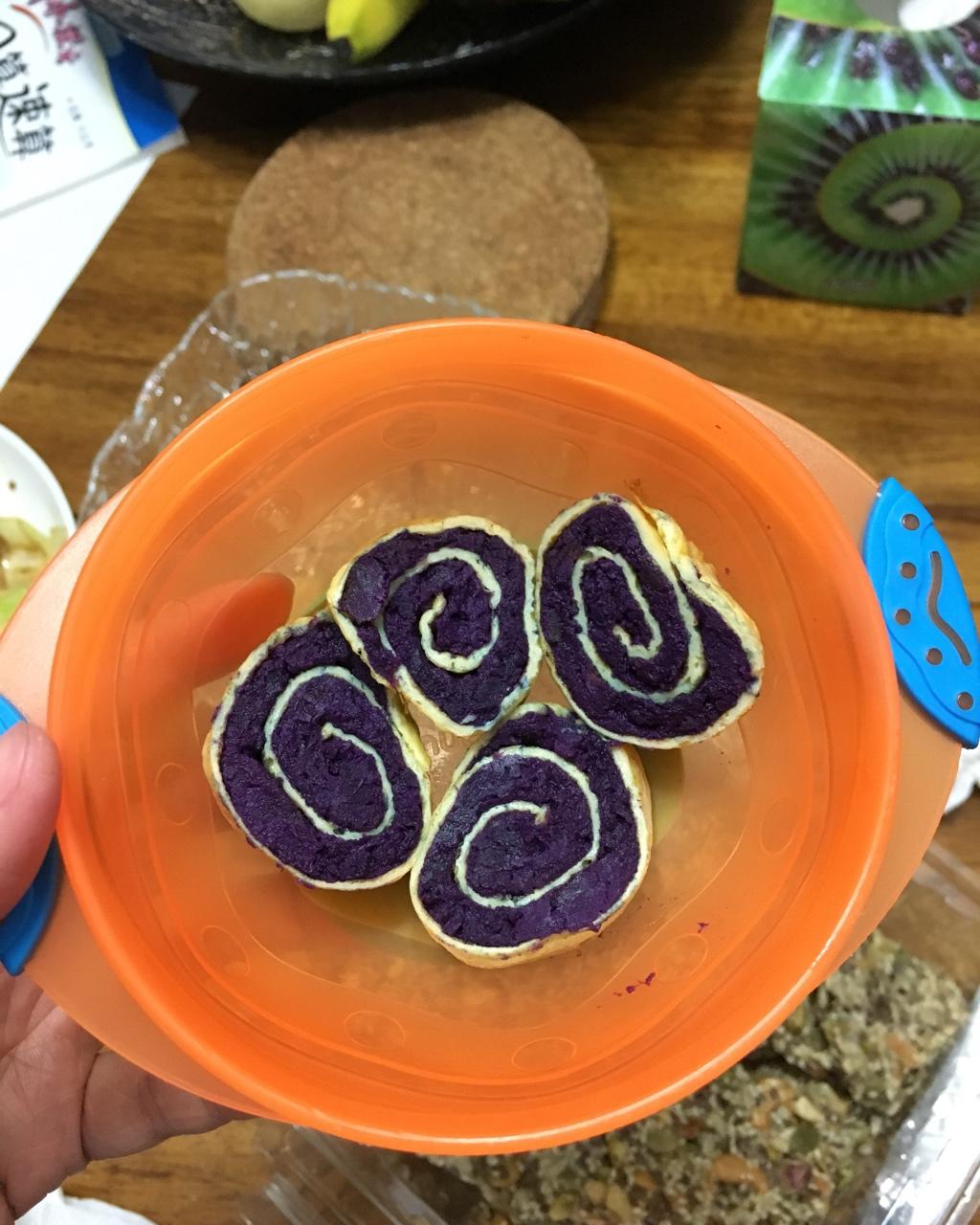 紫薯蛋卷  宝宝健康食谱