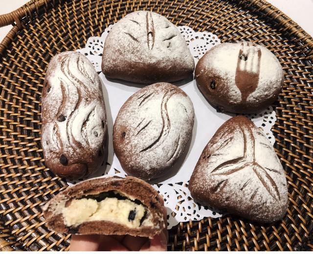 美善品 燕麦可可乳酪面包的做法