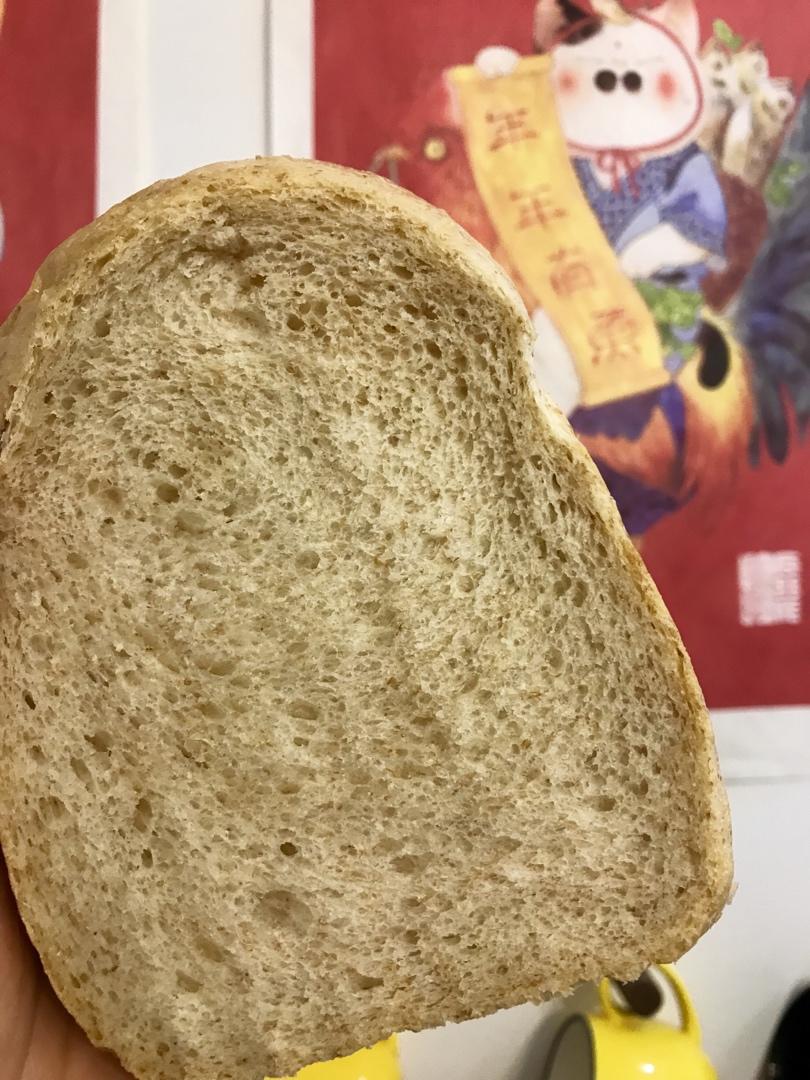 基础全麦吐司（面包机版）丨健康·烘焙