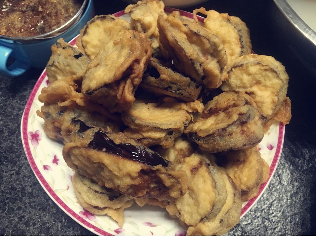 炸茄子盒
