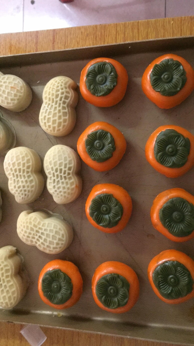 好柿花生月饼，美美哒月饼，月饼季做个不一样的月饼