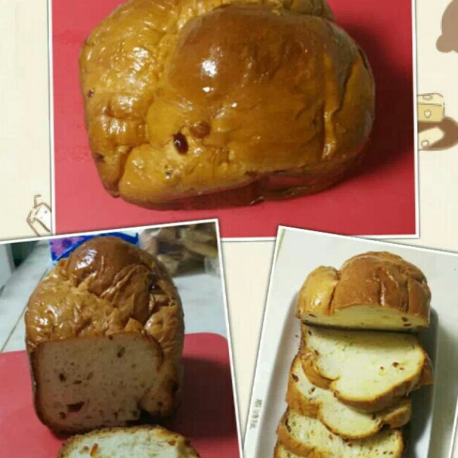 面包机做面包的方法（一键式蔓越莓淡奶油面包）